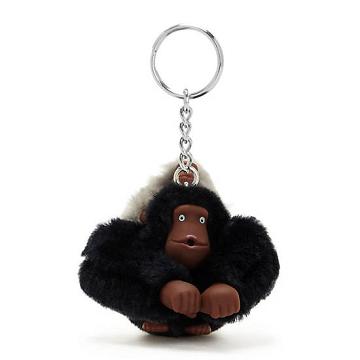 Kipling Mom And Baby Mode Sven Monkey Keychain Accessoires Zwart | BE 1944RV